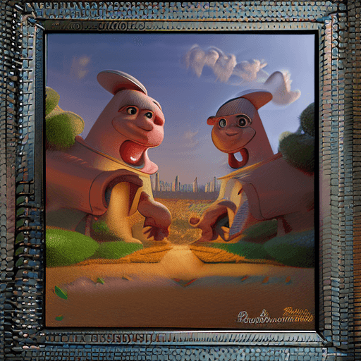 AI generated: A happy cartoon image, Pixar Style,, perfect composition, beautiful detailed intricate insanely deta...