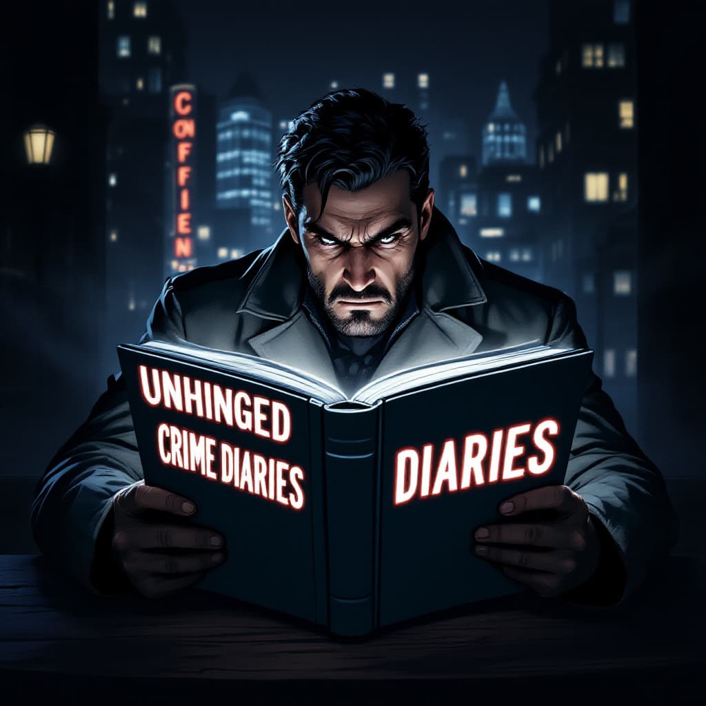 AI generated: Male detective in a trench coat, set against a noir city backdrop at night, in the style of Edward H...
