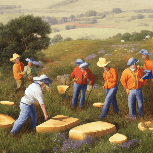 AI generated: cheese prospectors
