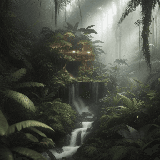 AI generated: background the dense rainforest:1.3) , a photograph, cinematic, detailed, realistic, hyper realistic...