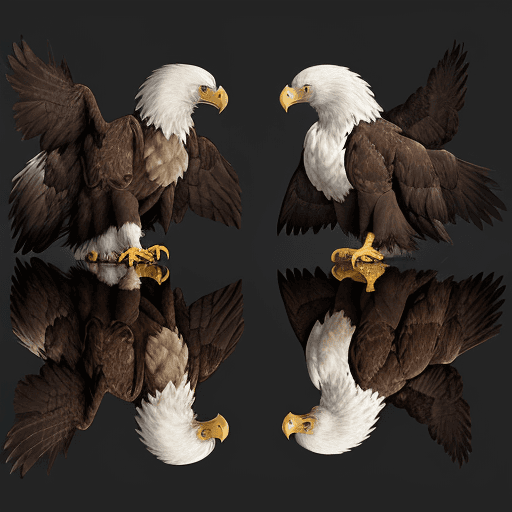 AI generated: There are two letters "G" and mirror image "G", the left "G" and the right "G" are symmetrical and o...