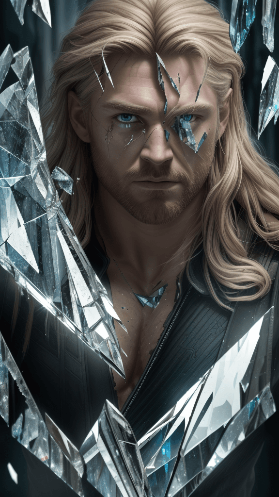 AI generated: highres,ultra-detailed,realistic,(best quality,8k,16k,masterpiece:1.2),shattered glass,mirror shards...