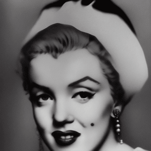 AI generated: marilyn monroe inspired by The girl with a pearl earring