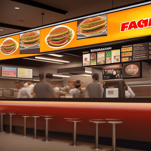 AI generated: advertisement of a software for managing fast food restaurants 12K resolution