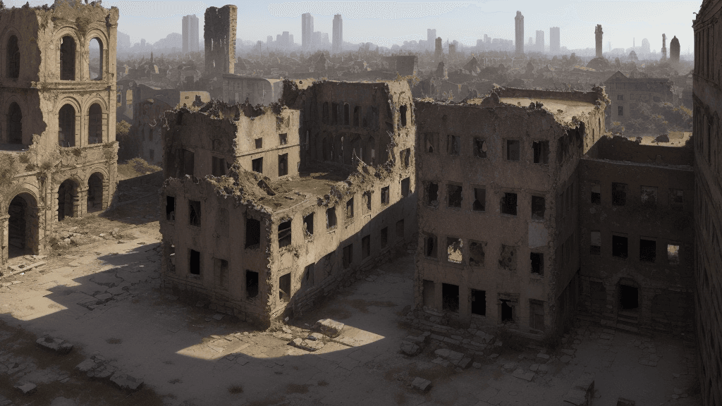 AI generated: Ruined Old City