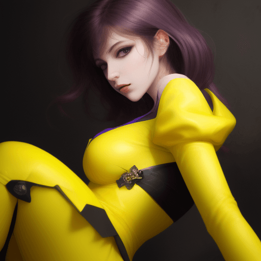 AI generated: Heroine, yellow