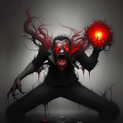 AI generated: Art surrealism hate anger rage fear beautiful, Concept art