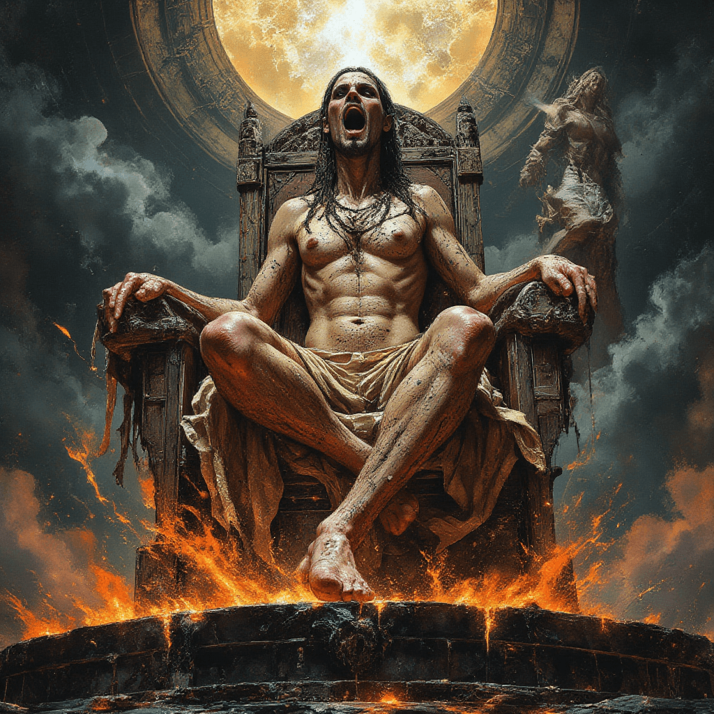 AI generated: Numb

Misery comes with agony On thrones of bone we sit high Blood feeds our greed Nothing sacred,...