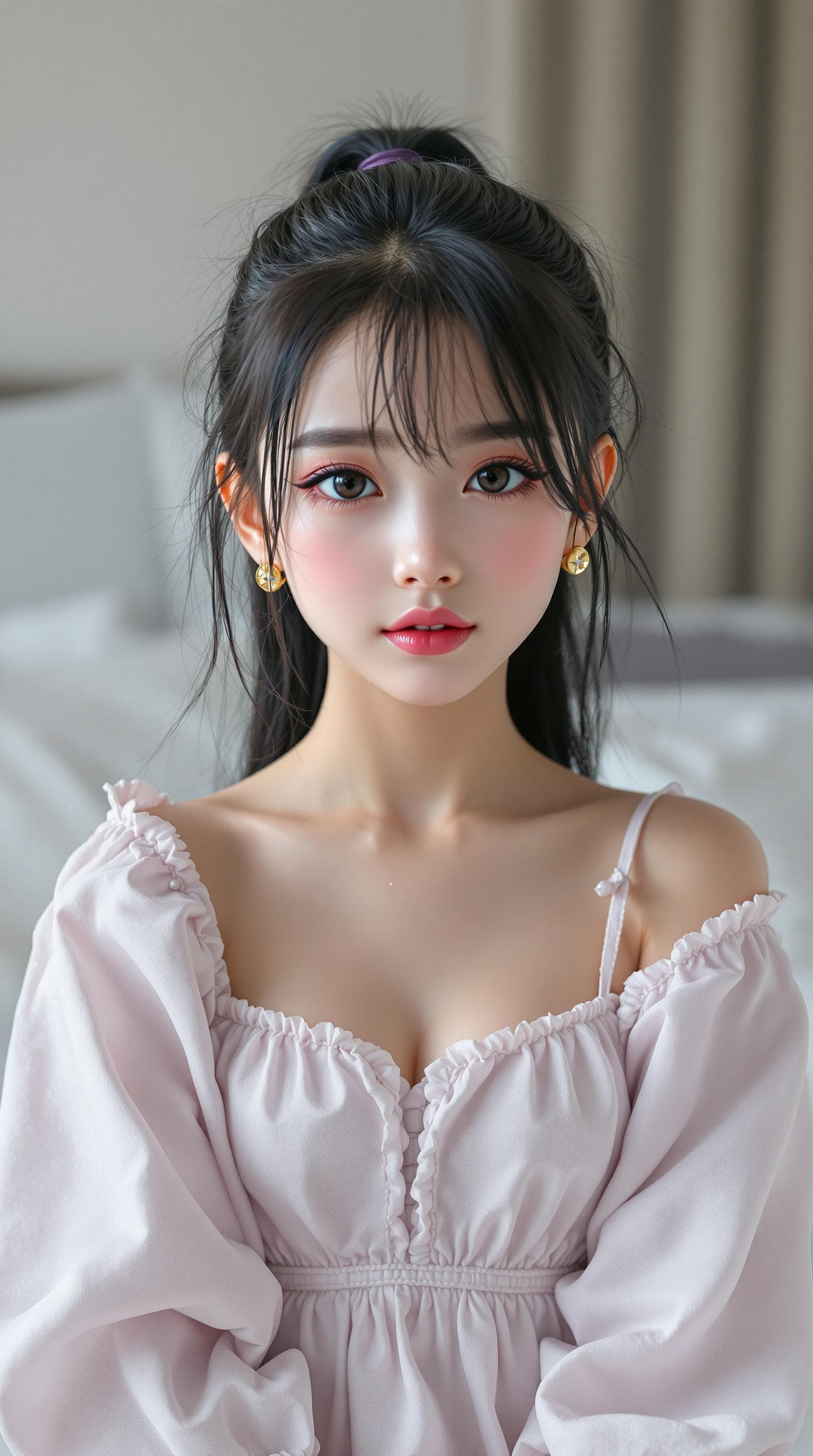 AI generated: 


a professional photo of a exceptionally beautiful girl in the world (age 10), (ten year old), nor...