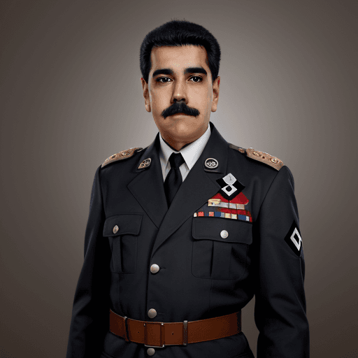 AI generated: Nicolas Maduro vestido de nazi