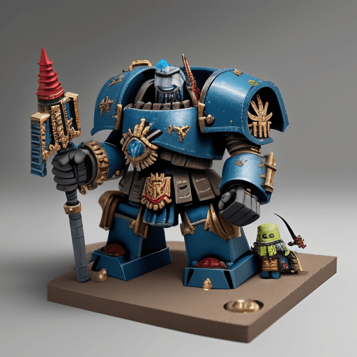 AI generated: warhammer 40k duplos