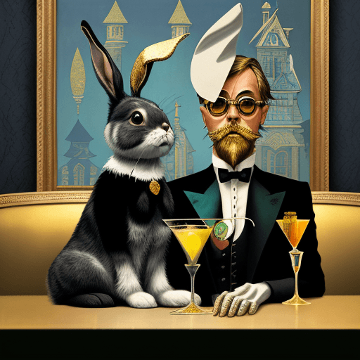 AI generated: .By Pyotr Konchalovsky :: acrylic illustration and 24 karat gold leaf over photograph art in the sty...