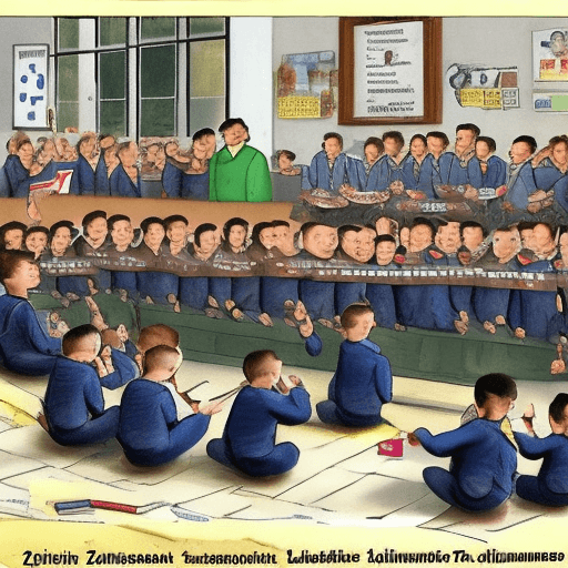 AI generated: Jungs ziehen Klassenkameraden aus, stecken ihn popo