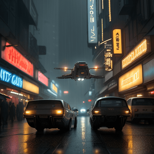 AI generated: Young Harrison Ford in blade runner, photo, light box, three point lighting, film grain, epic movie ...