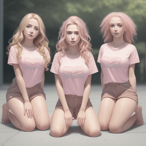 AI generated: photorealist 3 real girls, little tits, nude, red, perfect detail face, girl 24 years old, blonde ha...