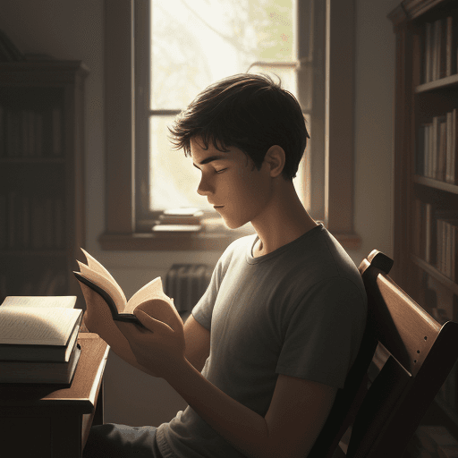 AI generated: As he read through the pages of various books, something stirred within him. He discovered worlds he...