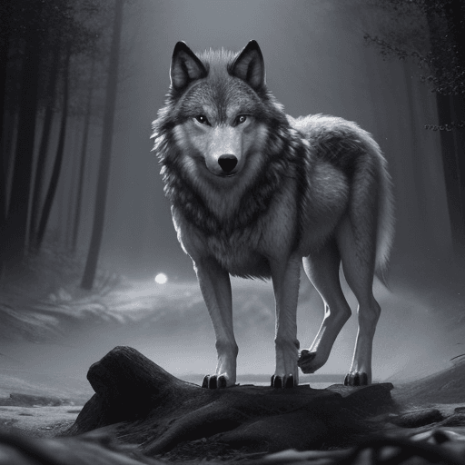 AI generated: Man becoming wolf 