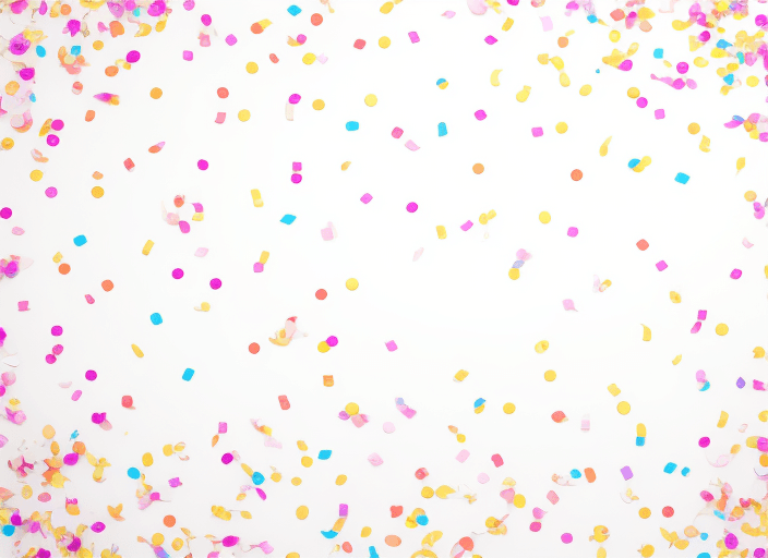 AI generated: confetti white background

