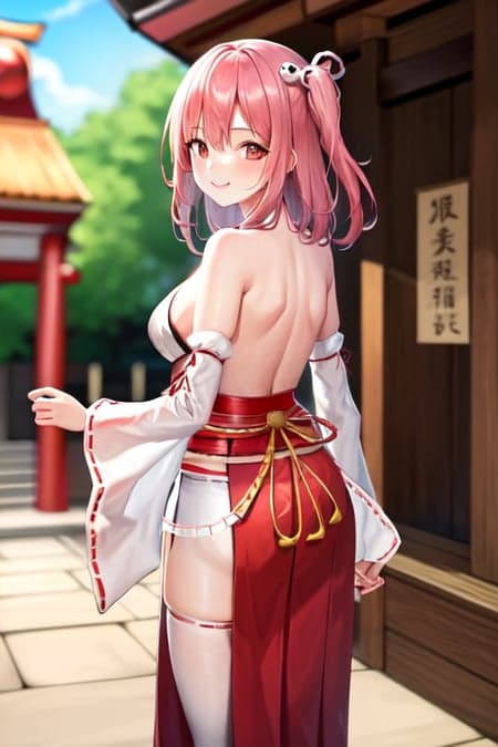 DOA Honoka with miko costume