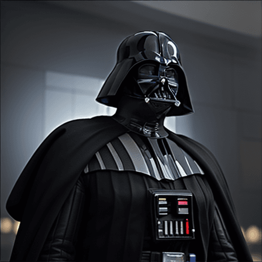 AI generated: Darth Vader as a 2.World War german general, imax, star wars colorgrading