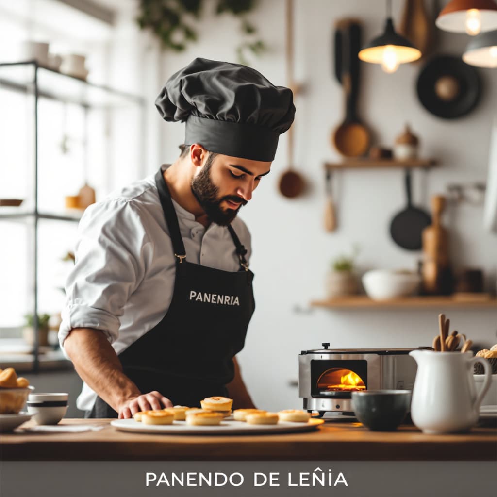 AI generated: Crea un banner de una panaderia artesanl con horno de leña