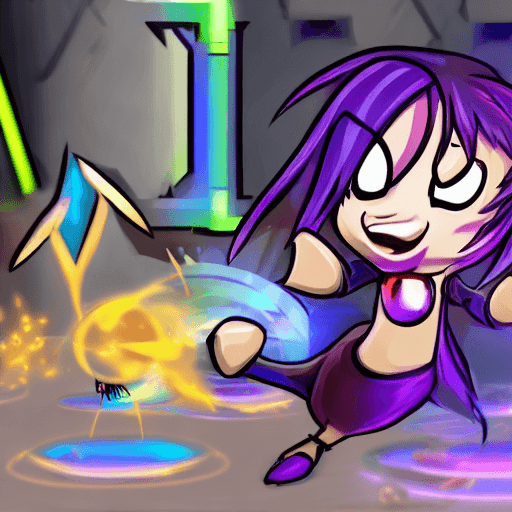 AI generated: video game muse dash
