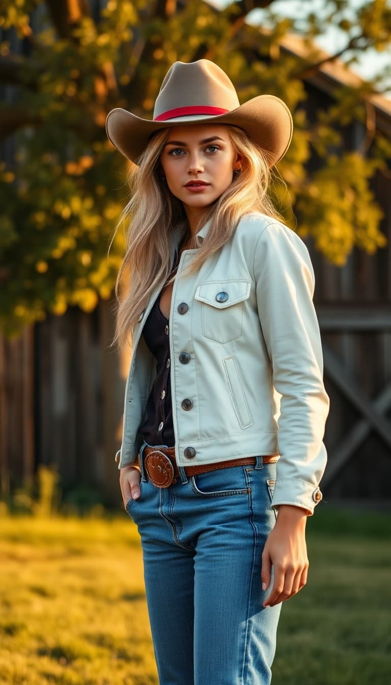 AI generated: "High resolution, full-body vertical portrait, Sony A1, 75mm lens, cinematic style, warm golden hour...