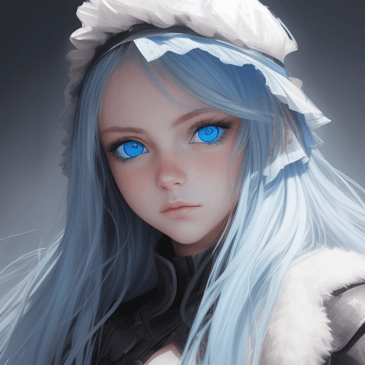 AI generated: A GIRL WITH A BLUE EYES