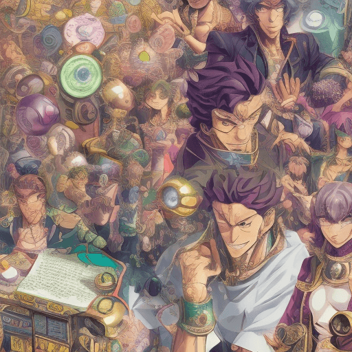 AI generated: High resolution photography of nego ney in jojo style, jojo bizarre adventure anime style, cozy atmo...