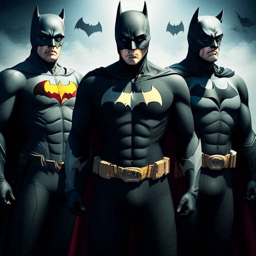AI generated: batmans suits ,4 k, ultra hd