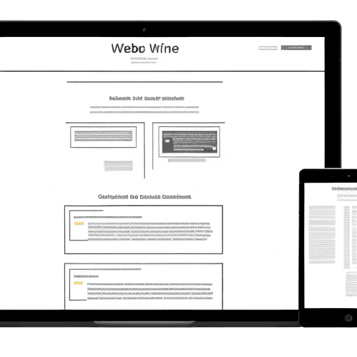 AI generated: website wireframe
