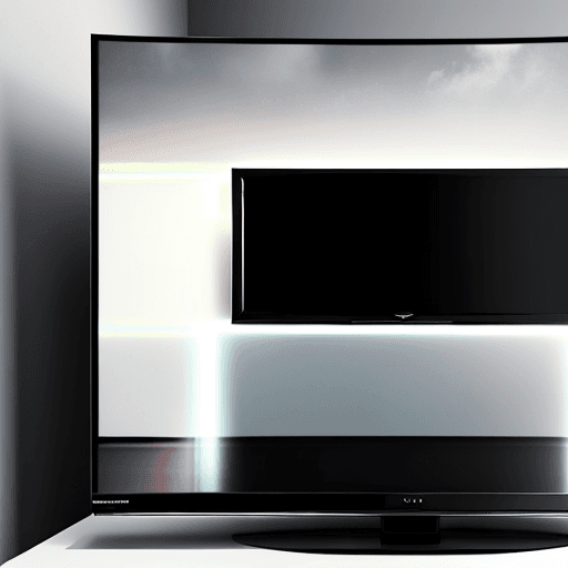 AI generated: TV with a picture of random static
