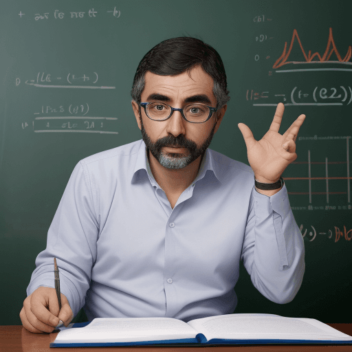 AI generated: una pizarra de un profesor de fisica enseñando  muy apasionado