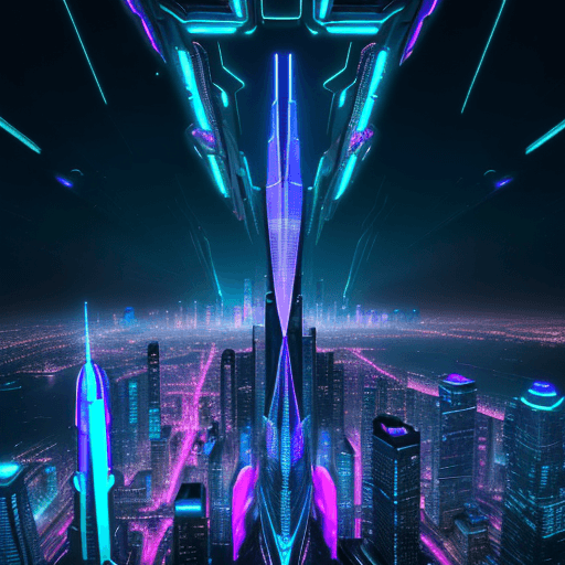 AI generated: /imagine prompt: The image features a stunningly beautiful, futuristic, out-of-the-box cityscape wit...