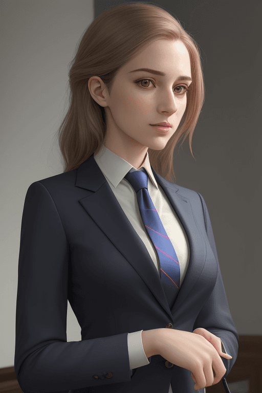 AI generated: Hyper realistic portrait of (diplomat:1.3), very detailed, dressed in a well-fitted blazer, a crisp ...