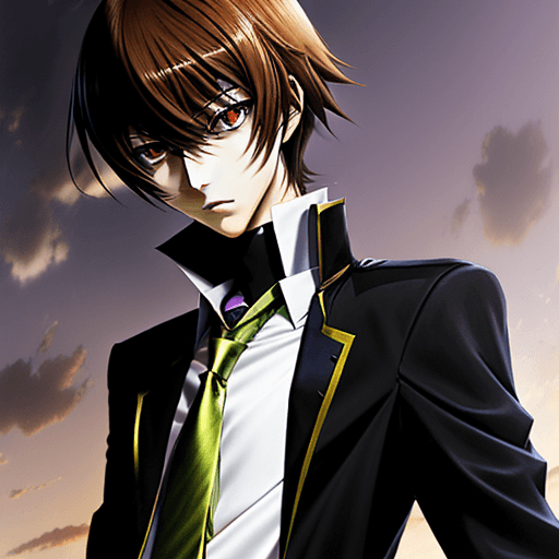 AI generated: combination of lelouch and light yagami
as a modern highschooler