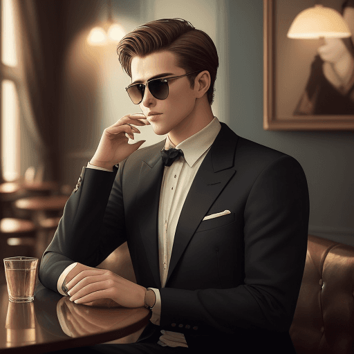 AI generated: ((Best quality)), ((masterpiece)), ((realistic)), A profile picture of a 25-year-old handsome and cl...