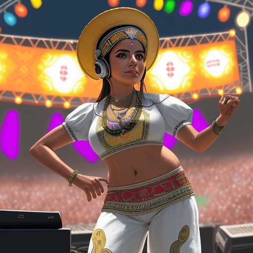 AI generated: Festival Latino, Rams, corporate, (best quality, ultra-detailed, fine illustration), show, games, mu...