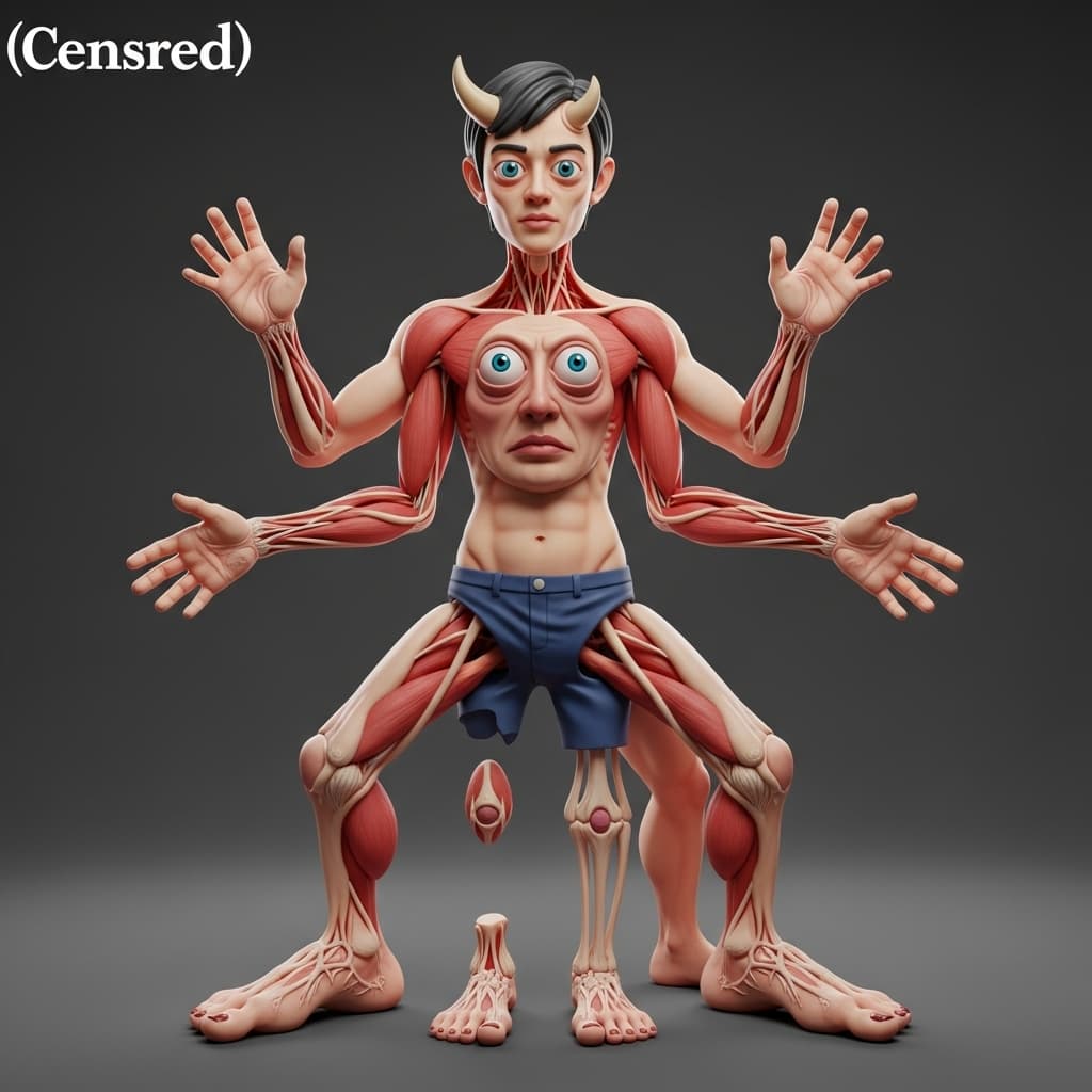 AI generated: ((censored) ), ((Asian) ), ((bad anatomy) ), bad hands, three hands, three legs, bad arms, missing l...