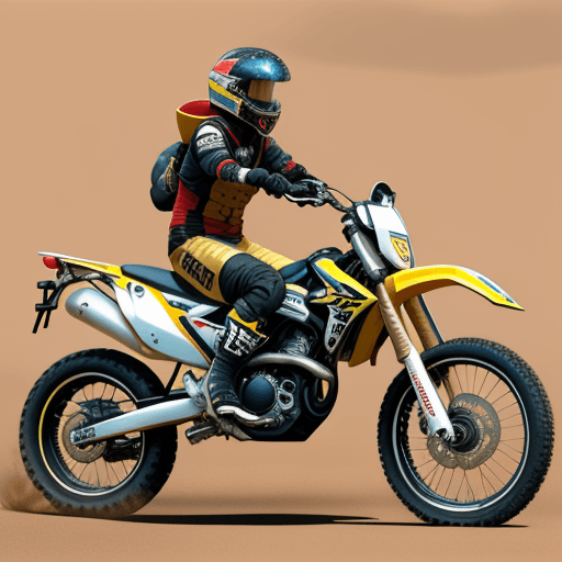 AI generated: moto suzuki, marte
