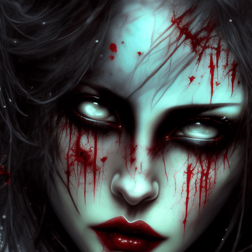 AI generated: Photo A highly detailed (((luis royo fantasy-esque style dark art portrait))), of a very beautiful s...