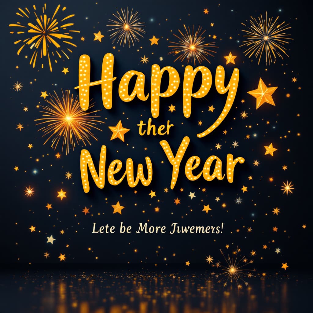 AI generated: Unique Happy New Year Image
