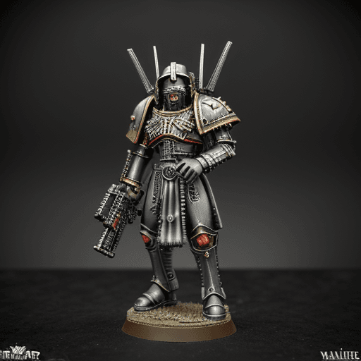 AI generated: Warhammer 40000 futuristic techno christ disciples, living, photorealistic