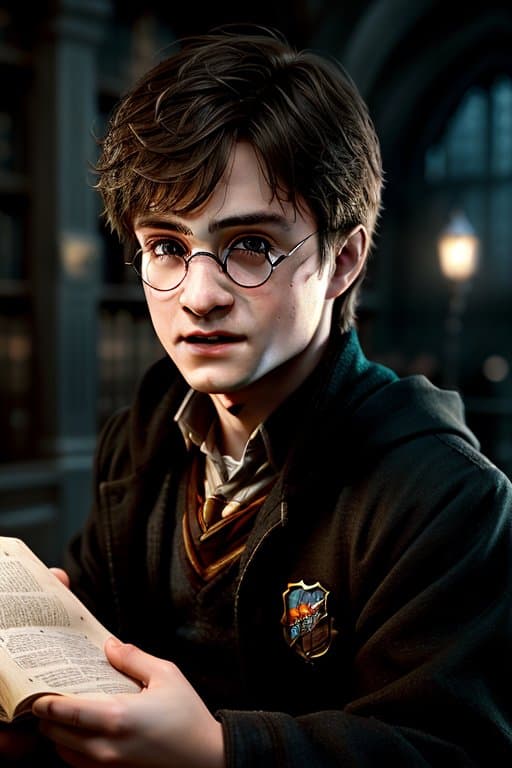 AI generated: 1boy, harry potter, charachter, beautiful, devian art, trending artstation, digital art, detailed, r...