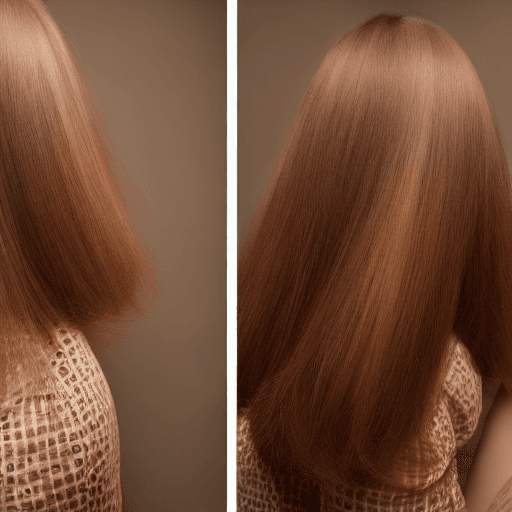 AI generated: Portrait of a beautiful lady, with natural color hair, view from back, film grain, high quality, stu...