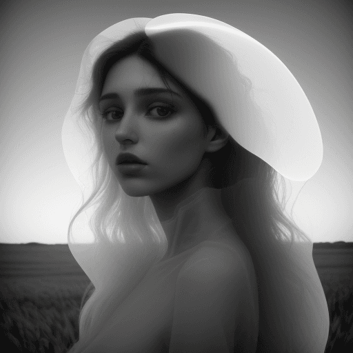 AI generated: XRAY style image of the model , colorful , macro photography, yigal ozeri, monochromatic serenity, 3...