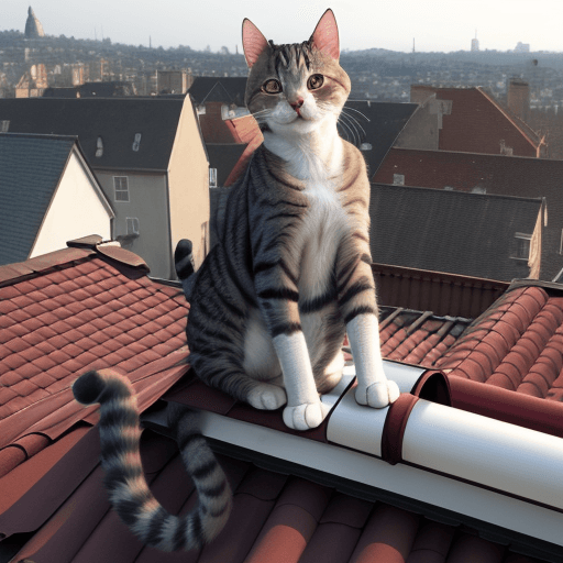 AI generated: cat on the roof