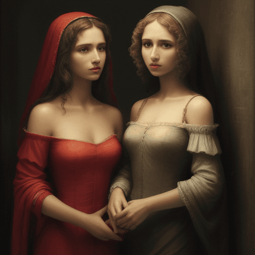 AI generated: Two women
