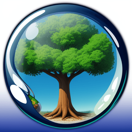 AI generated: 

Cartoon logo of tree inside a bubble