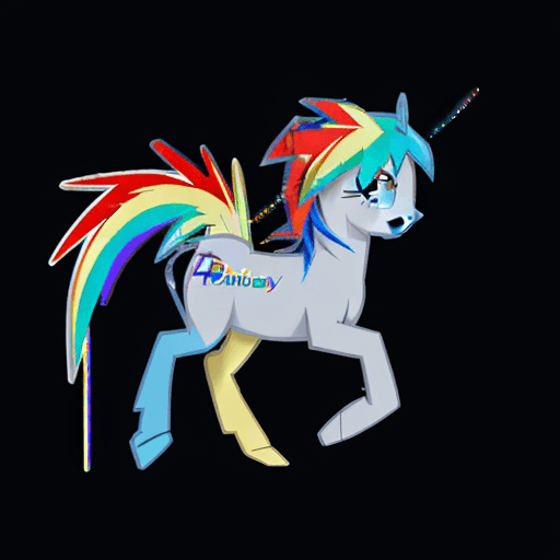 AI generated: rainbow dash